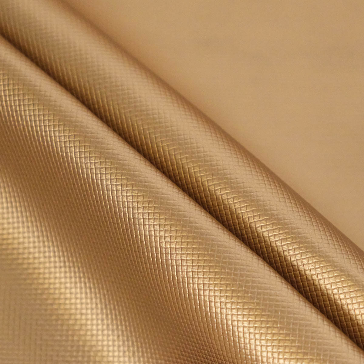 Kunstleer met gouden ruitjespatroon - Lido - Maison Klem